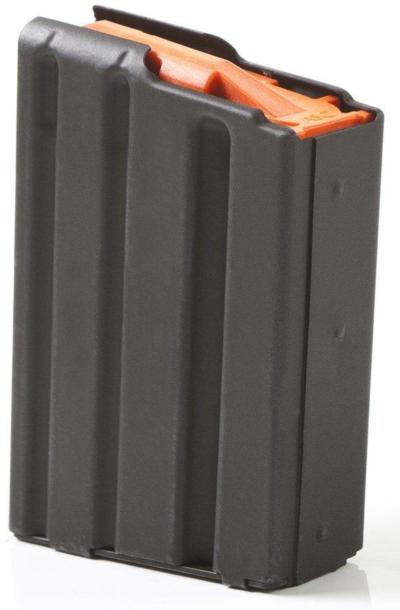ASC AR Family Rifle Magazine Orange Follower .223 Remington Black Aluminum 10/rd