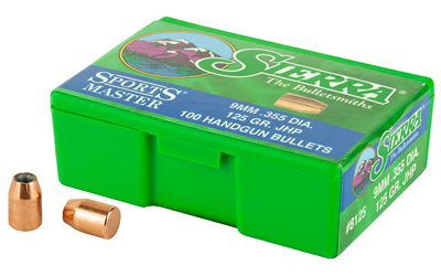 SIERRA SPORTS MASTER 9MM 125GR JHP