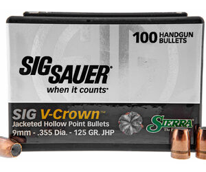 SIERRA V-CROWN 9MM 125GR JHP