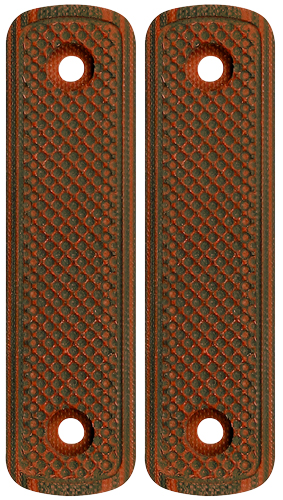 MI LEVER ACTION G10 STRAIGHT - GRIP PANEL RED / BLACK