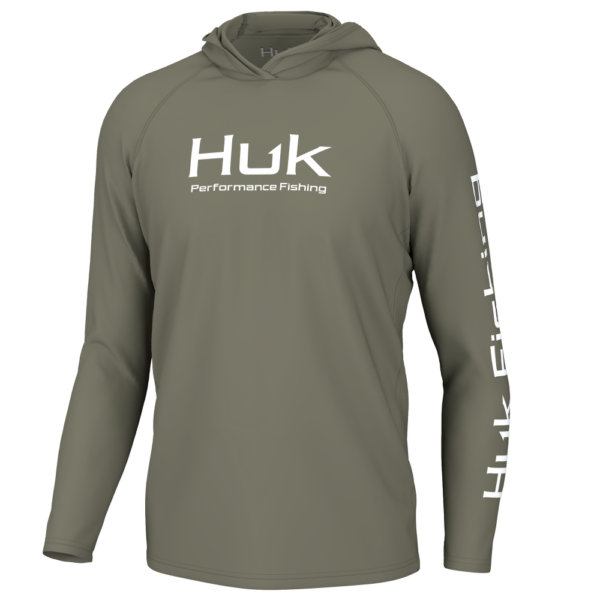 Huk Vented Pursuit Long Sleeve Hoodie Moss S