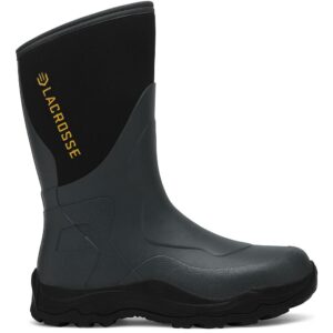 LaCrosse Alpha Agility Field Boot 12" Black/Gray Size 13