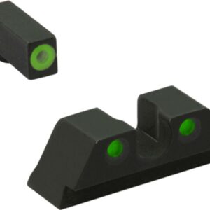 Meprolight ML47786 Hyper-Bright Green Ring Front/Green Rear Sights for CZ P-10