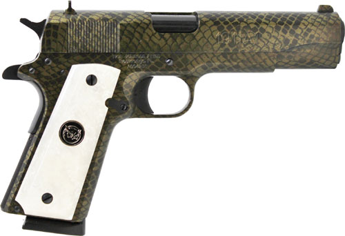 IVER JOHNSON 1911A1 MOCCASIN - 45ACP 5" FS 8RD SNAKESKIN - Image 2