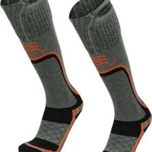 MOBILE WARMING MEN'S PREMIUM - 2.0 MERINO HTD SOCKS GRAY LRG