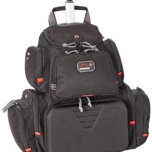 G-Outdoors Rolling Handgunner Backpack with 4 Handgun Cradle-Black