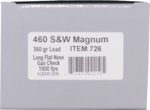 UNDERWOOD 460 SW MAG 360GR - FLAT NOSE 20RD 10BX/CS - Image 2