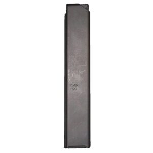 ASC AR Family Rifle Magazine Orange Follower 9mm Black Stainless Steel 32/rd