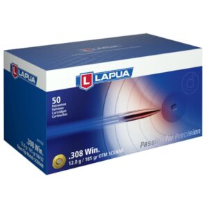 Lapua OTM Rifle Ammo 308 Winchester 185gr Scenar 2475 fps 50/ct