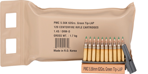 PMC 5.56K 5.56X45 62GR (M855) - 120RD BATTLE PACK 5PK/CS