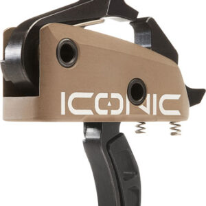 RISE TRIGGER ICONIC FDE - 2-STAGE 1-2LB AR-15 W/PINS