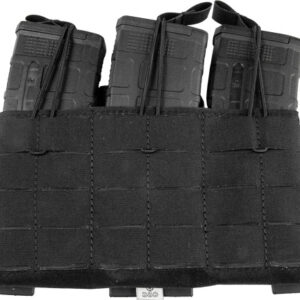 GREY GHOST GE TRIPLE MAG PANEL - 5.56 MAG POUCH LAMINATE BLACK