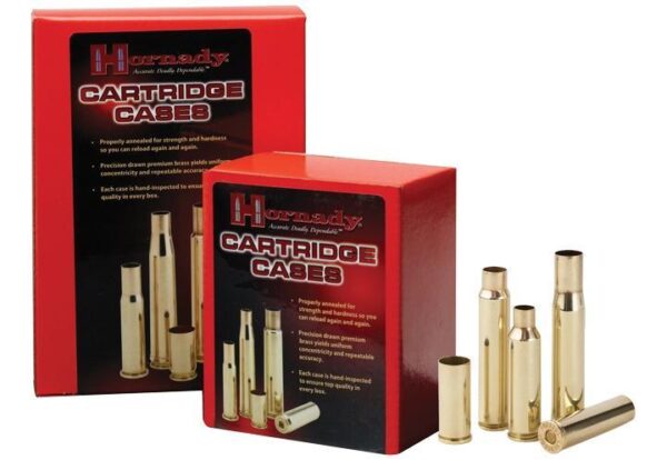 Hornady Unprimed Brass Rifle Cartridge Cases .243 Win 50/ct