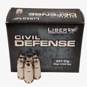 Civil Defense .357 SIG 50GR Copper Mono Frag HP Lead Free 20RD