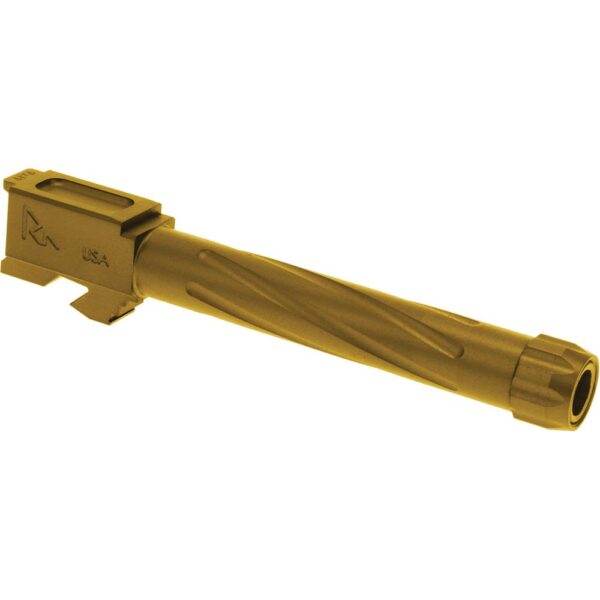 Rival Arms V1 Threaded Gold Barrel for Glock Model 17 Gen3/4