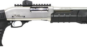 IVER JOHNSON PUMP 12GA 3" 18" - NICKEL QD PISTOL GRIP STOCK