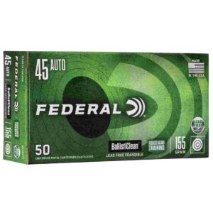 Federal Ballisticlean Frangible Handgun Ammuntion .45 ACP 155gr  RHT 1130 fps 50/ct