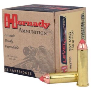 Hornady LEVERevolution Handgun Ammunition .357 Mag 140 gr FTX 1440 fps 20/ct