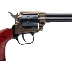 Heritage Rough Rider Case Hardened Handgun .22LR 9/rd Magazine 4.75" Barrel Cocobolo Grips