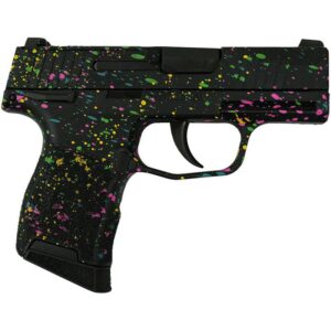 Sig Sauer Exclusive "Multi Color Paint" P365-380 Handgun 380 Auto 10rd Magazine 3.1" Barrel Black Manual Safety