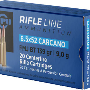 PPU 6.5X52 CARCANO 139GR FMJ - 20RD 10BX/CS
