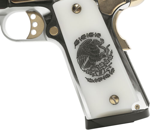 GIRSAN MC1911S LIBERADORE II - 45ACP CHROME/GOLD ENGRAVED 8RD - Image 2