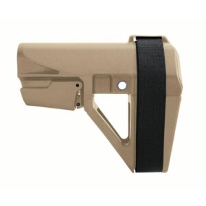 SB Tactical SBA5 Pistol Stabilizing Brace 5-Position Adjustable for AR-15 - FDE