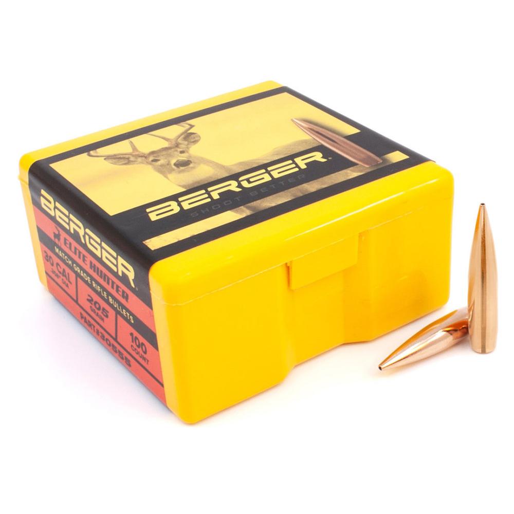Berger Elite Hunter Rifle Bullets .30 cal 205 gr BTHP 100/ct