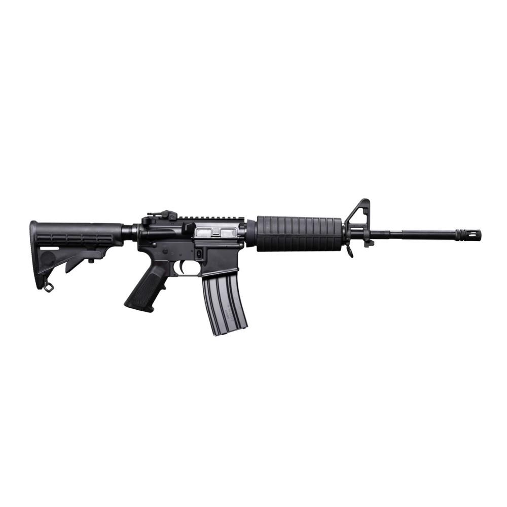 Bushmaster M4 Patrolman's Flat Top Rifle 5.56 NATO 10rd Magazine 16" Barrel Black CA Compliant