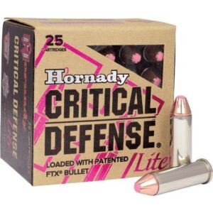 Hornady Critical Defense Lite Handgun Ammunition .38 Spl 90 gr FTX 1200 fps 25/ct