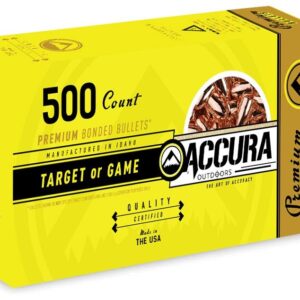 Accura Premium Powerbond Bullets 9mm .356" 124 gr FP 500/ct