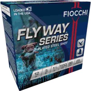 Fiocchi Flyway Steel Shotshells 12ga 3" 1 1/5oz 1550fps #BB 25/ct