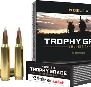 NOSLER TROPHY GRADE 22 NOSLER - 70GR ACCUBOND TIP 20RD 10BX/CS