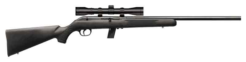 SAVAGE 64FVXP 22LR 21" HB - W/3-9X40 BLUE/BLACK SYNTHETIC