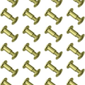 GROVTEC BRASS CHICAGO SCREWS - 24-PACK
