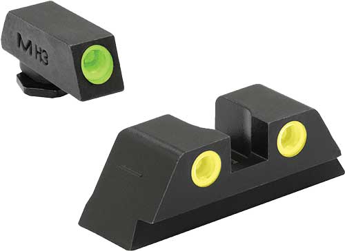 MEPROLIGHT NIGHT SIGHT SET - GREEN/YELLOW FOR GLOCK 42/43