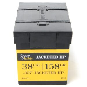 Speer Jacketed Handgun Bullets .38/.357 Mag .357" 158 gr UCHP 450/ct