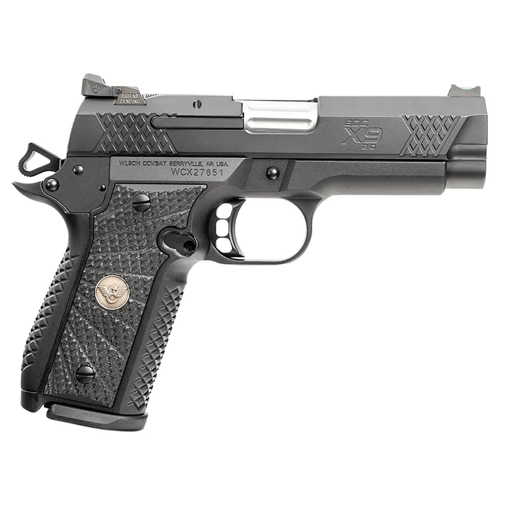 Wilson Combat EDC X9 2.0 Handgun 9mm Luger 15rd Magazine(2) 4" Barrel Non-Lightrail Armor-Tuff Slide Anodize Frame