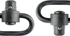 GROVTEC HD PUSH BUTTON SWIVELS - BLACK 1 1/4" 2-PACK